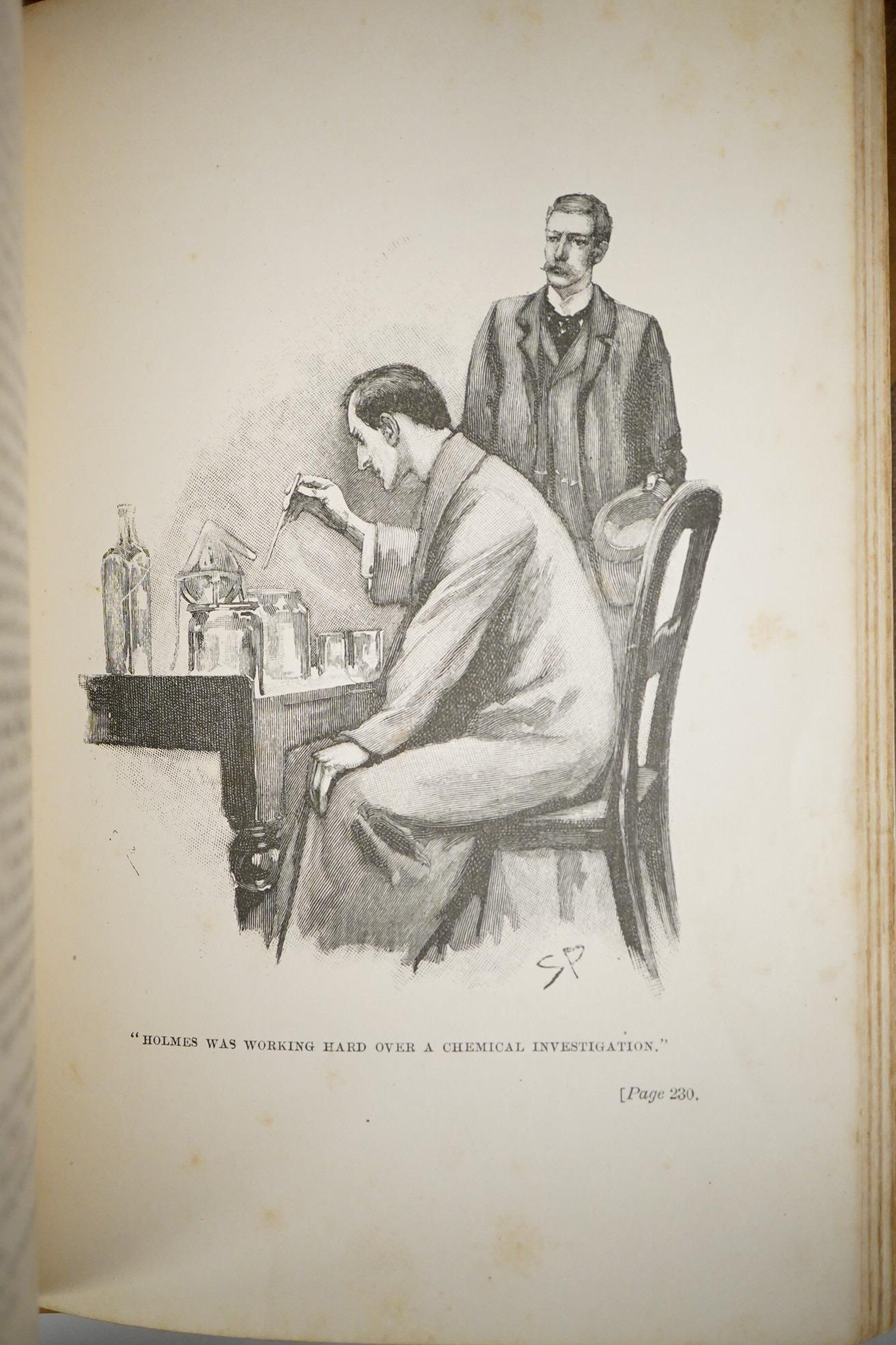 Doyle, Arthur Conan - The Memoirs of Sherlock Holmes. (2nd English edition - Longmans' Colonial Library). 25 full page text illus. and one other (Silver Blaze) by Sidney Paget, also a text facsim. and plan, half title an